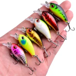 [SALE!!!]1 PCS Minnow Fishing Lure 45mm 3.8g Crankbait Hard Bait Topwater Artificial Wobbler Bass Japan Fly Fishing Accessories