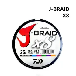 DAIWA 8 Braided Fishing Line - Length:300m/330yds, Diameter:0.2mm-0.42mm,size:30-100lb Japan PE braided line J-Braid Line